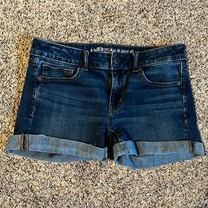 American Eagle 360° Super Stretch Midi Jean Shorts